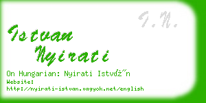 istvan nyirati business card